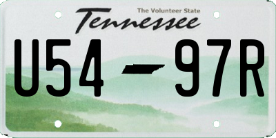 TN license plate U5497R
