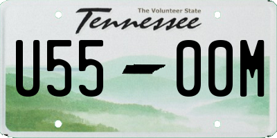 TN license plate U5500M