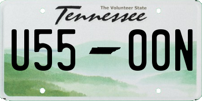 TN license plate U5500N