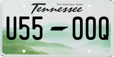 TN license plate U5500Q