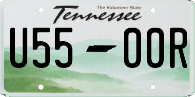 TN license plate U5500R
