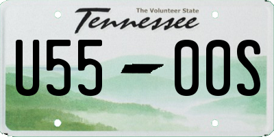 TN license plate U5500S