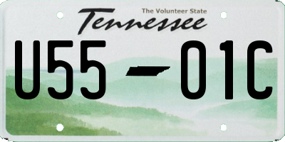TN license plate U5501C