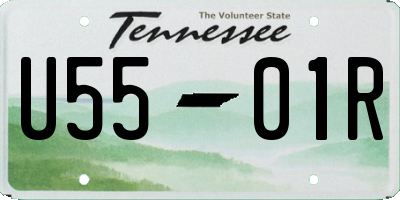 TN license plate U5501R