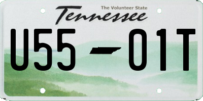 TN license plate U5501T