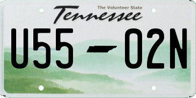 TN license plate U5502N