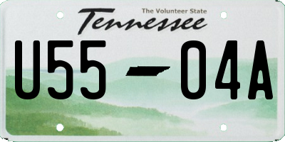 TN license plate U5504A