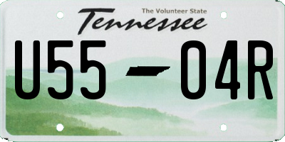 TN license plate U5504R