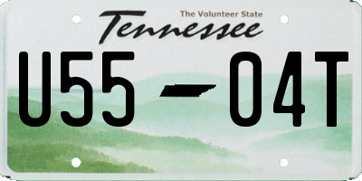 TN license plate U5504T
