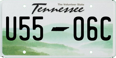 TN license plate U5506C