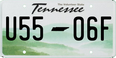 TN license plate U5506F