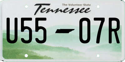 TN license plate U5507R