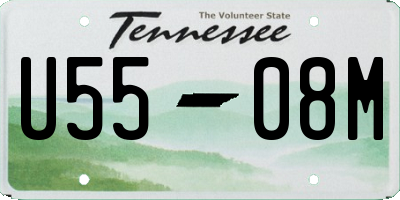 TN license plate U5508M