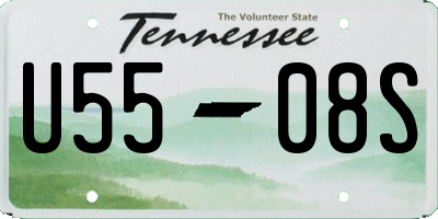 TN license plate U5508S