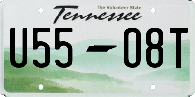 TN license plate U5508T