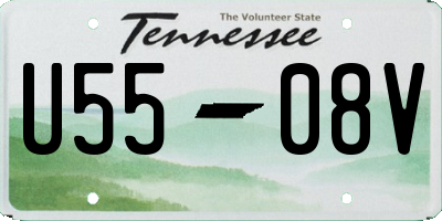 TN license plate U5508V
