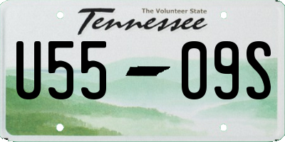 TN license plate U5509S