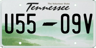 TN license plate U5509V