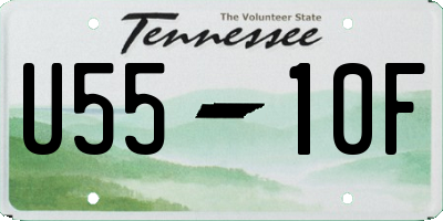 TN license plate U5510F