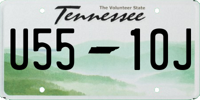 TN license plate U5510J