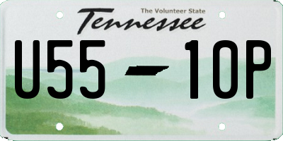 TN license plate U5510P