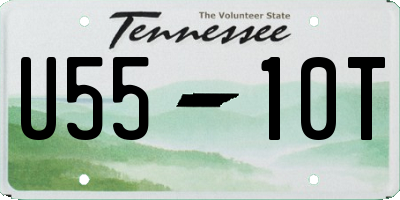 TN license plate U5510T