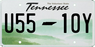 TN license plate U5510Y
