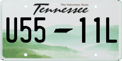 TN license plate U5511L
