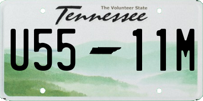 TN license plate U5511M