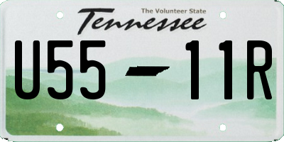 TN license plate U5511R