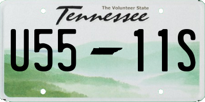 TN license plate U5511S