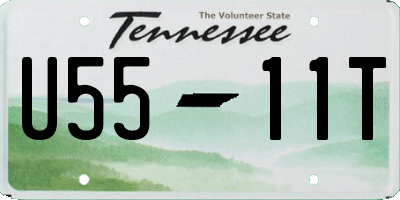 TN license plate U5511T
