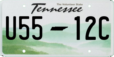 TN license plate U5512C
