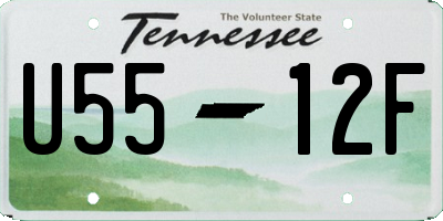 TN license plate U5512F