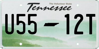 TN license plate U5512T