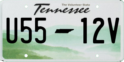 TN license plate U5512V