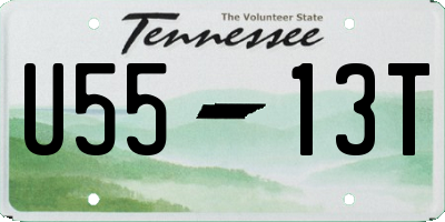 TN license plate U5513T