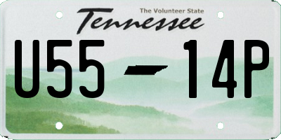 TN license plate U5514P