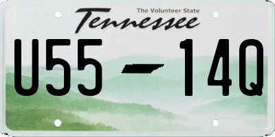 TN license plate U5514Q