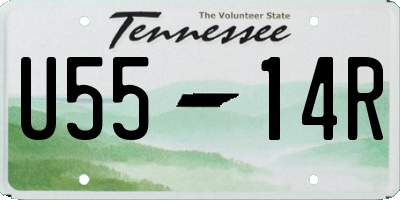 TN license plate U5514R