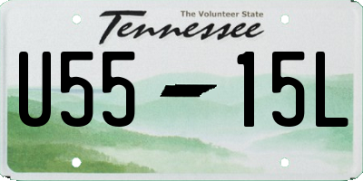 TN license plate U5515L