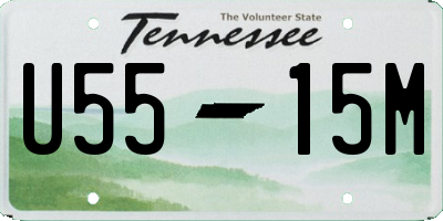 TN license plate U5515M