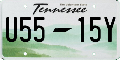 TN license plate U5515Y