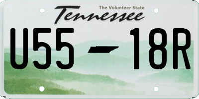 TN license plate U5518R