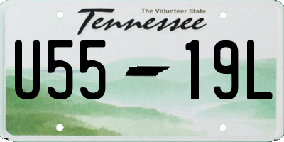 TN license plate U5519L