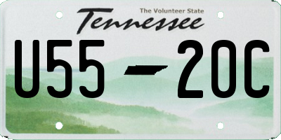 TN license plate U5520C