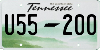 TN license plate U5520O