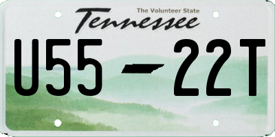 TN license plate U5522T