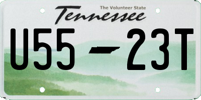 TN license plate U5523T
