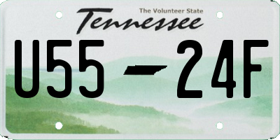 TN license plate U5524F